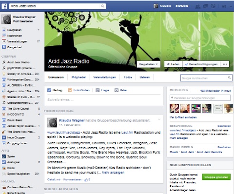 Facebook-Gruppe: Acid Jazz Radio